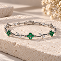 Green Floral Vine Bracelet