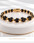 Black Marquise Cluster Bracelet