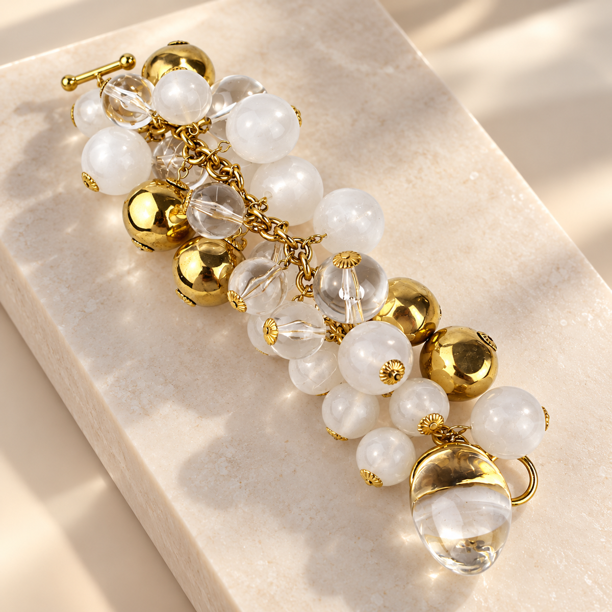 The Bianca. Vintage Lucite Ball Bracelet. Pre-Loved