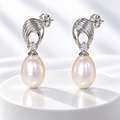 Freshwater Pearl Sculptural Drop Earrings