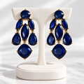 The Alessandra Earrings — Pre-Loved Royal Blue Chandelier Earrings |