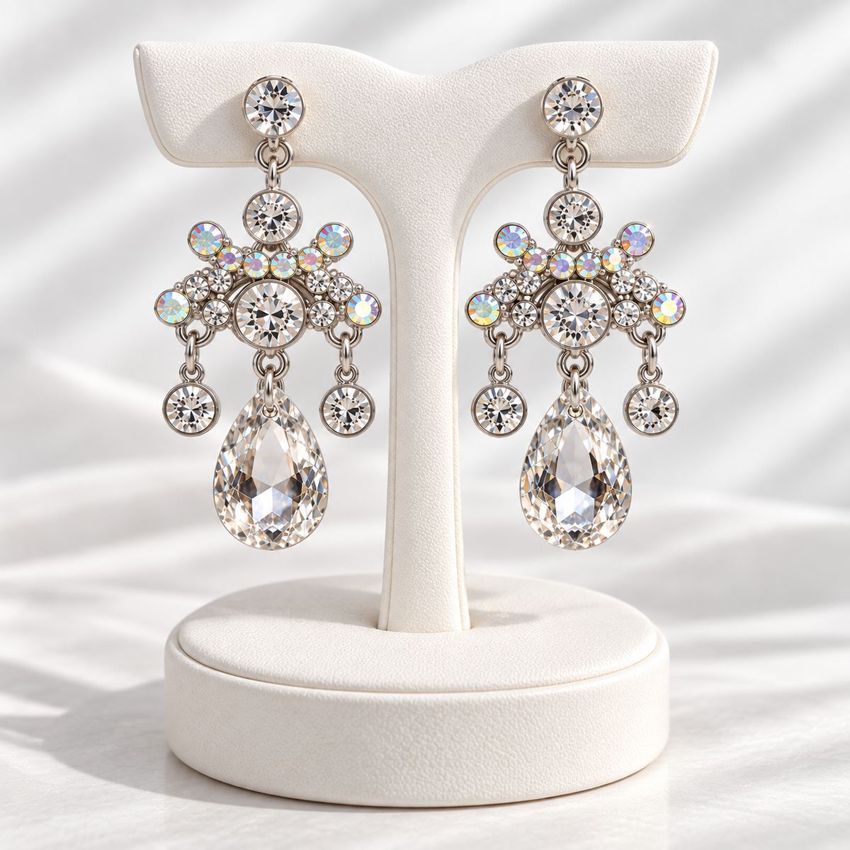 The Celeste Earrings — Pre-Loved Crystal Chandelier Drops
