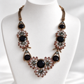 The Margaux Necklace — Pre-Loved Floral Crystal Statement Necklace
