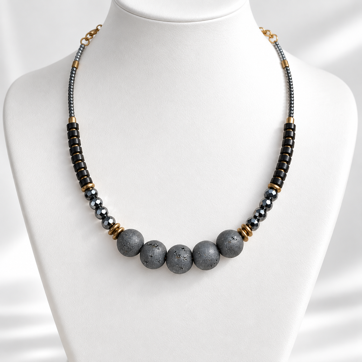 The Simone Necklace. Pre-Loved Mixed-Media Beaded Necklace