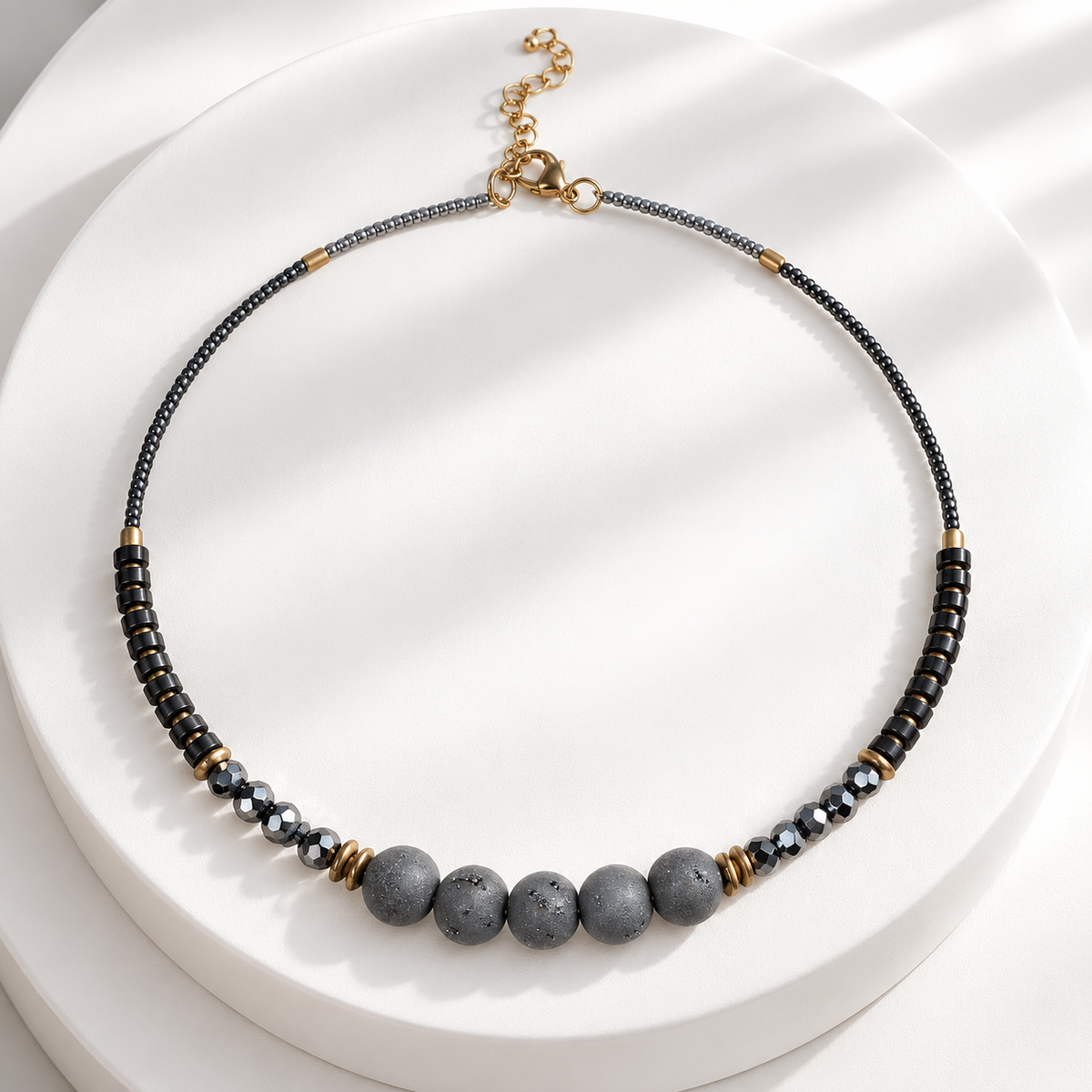 The Simone Necklace. Pre-Loved Mixed-Media Beaded Necklace