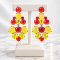The Paloma Earrings — Multicolor Crystal Statement Chandelier Earrings