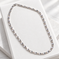 Silver Plated Diamond-Cut Curb Chain