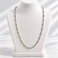 Silver-Plated Twisted Chain Necklace