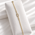 The Marina Bracelet — Gold-Plated Nautical Knot Bracelet
