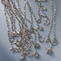 Celestial Charm Paperclip Necklace