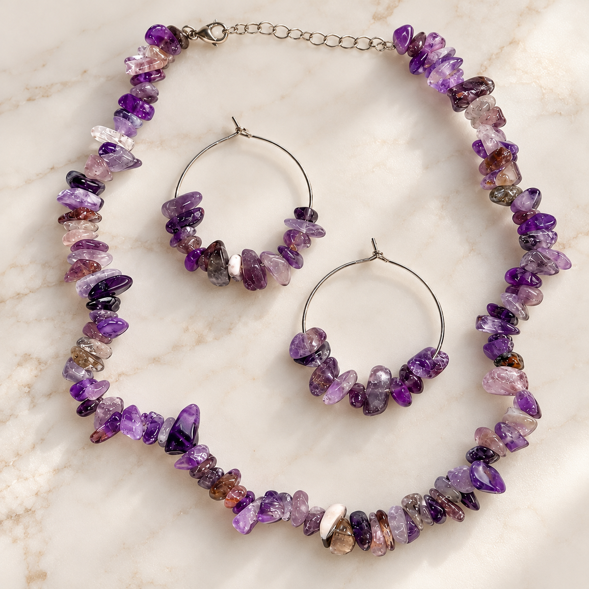The Ana- Pre-Loved Necklace & Earrings Set