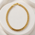 Gold-Plated Byzantine-Style Chain Anklet