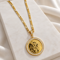 Mexican Centenario Coin Pendant Necklace – Gold Plated