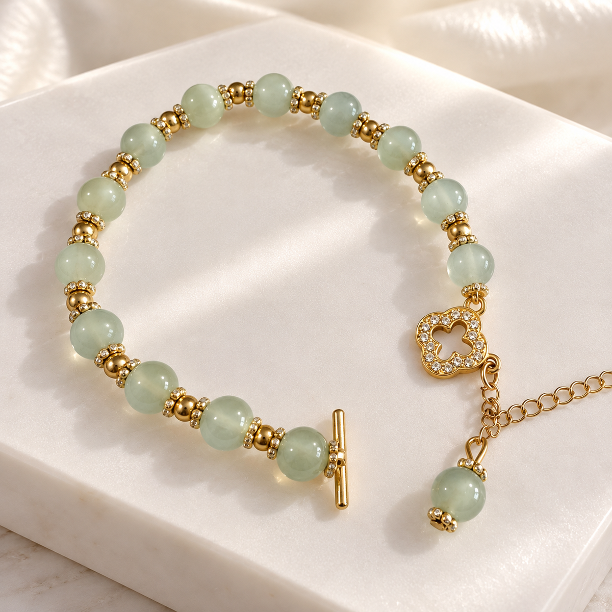Mint Green Beaded Bracelet