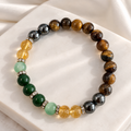 Multicolor Earth-Tone Gemstone-Inspired Beaded Bracelet