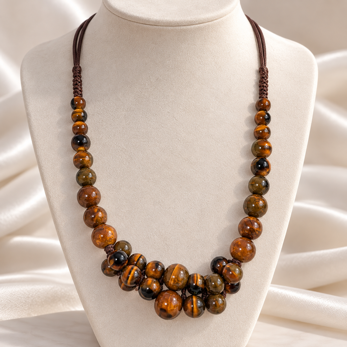 The Belkys | Pre-Loved Tiger’s Eye Statement Necklace
