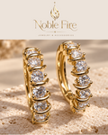 Gold-Tone Crystal Hoop Earrings